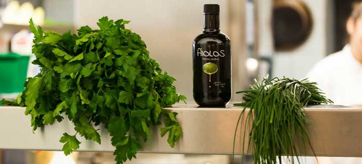 Kochen mit Olivenöl - Aiolos extra nativ