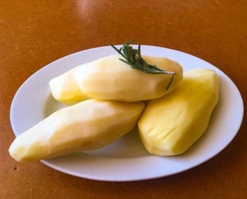 Pommes Frites- frische festkochende Kartoffeln verwenden
